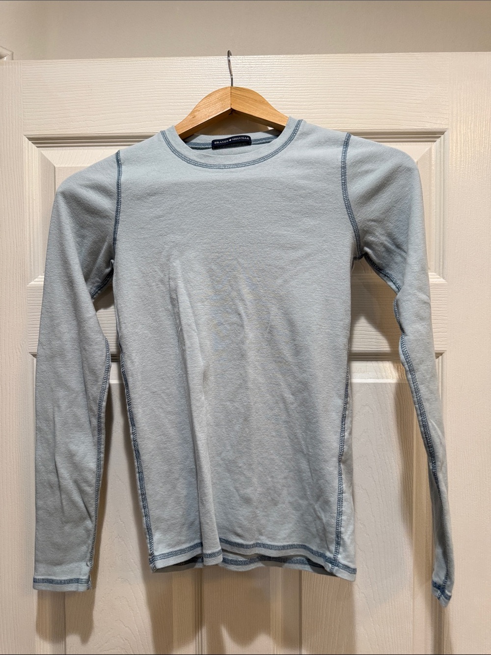 Brandy Melville Pale Blue Long Sleeve Crew